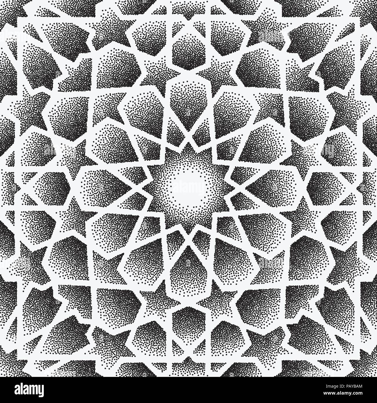 Motif de points.vecteur ornement islamique , persian motiff . Ramadan 3d éléments de modèle ronde islamique . Ornement symbole circulaire géométrique arabe vecteur . Illustration de Vecteur