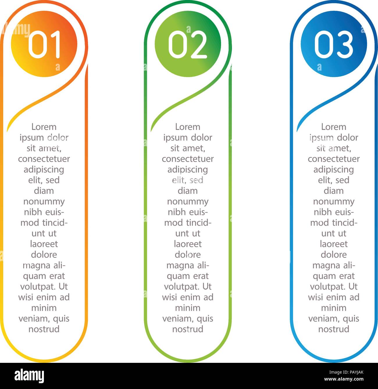 Les mesures verticales, infographie éléments. Aperçu du menu coloré pour l'interface de l'app. Nombre d'options. Web design de boutons éléments. L'infographie 1. 2. 3. L'étape d'icônes. Illustration de Vecteur
