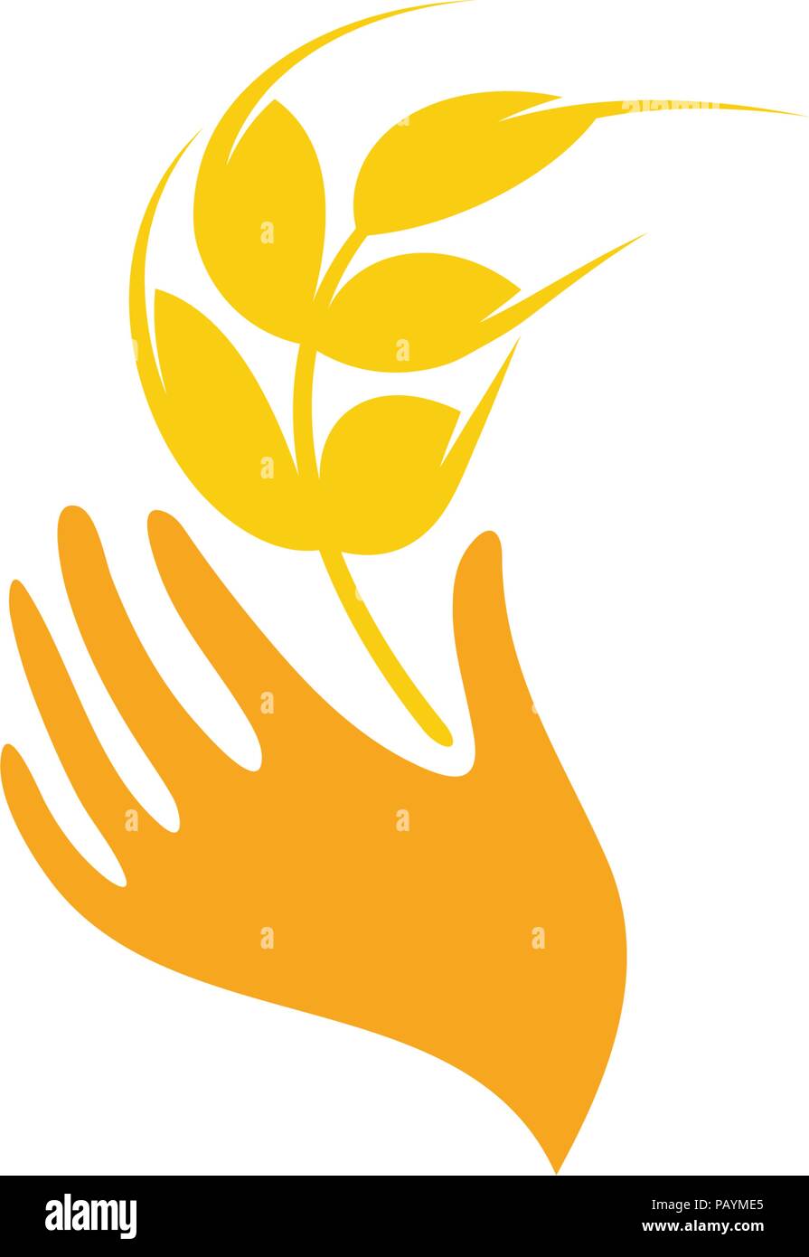Logo du blé, céréales, vecteur conception Illustration de Vecteur