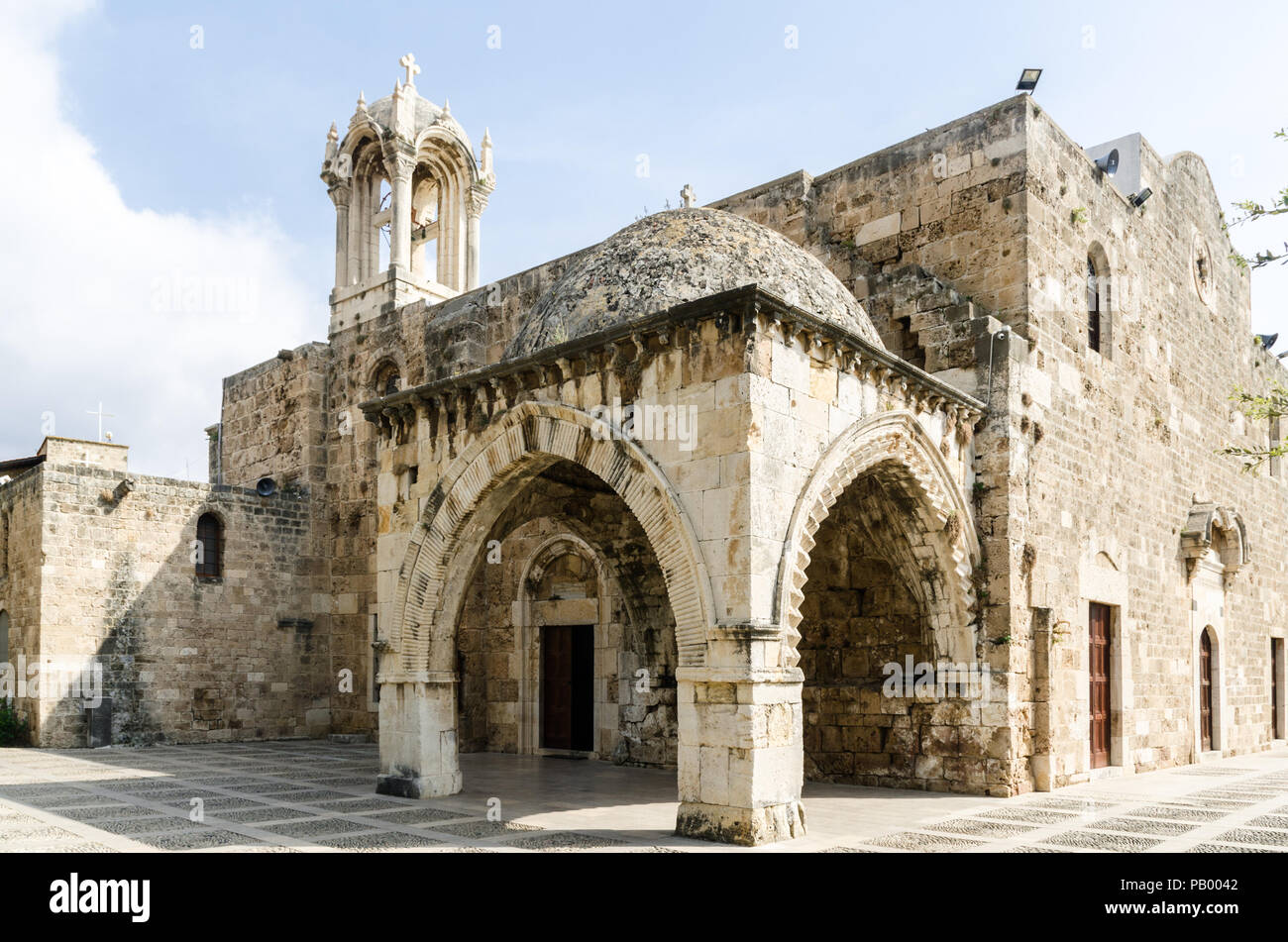 St John the Baptist Church à Jbeil Byblos, Liban Banque D'Images
