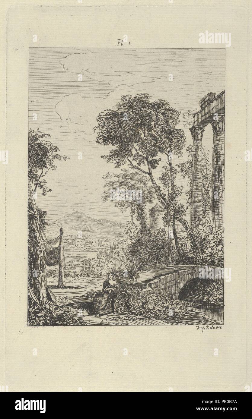 Planche 1 de 'traité d'Etching'. Artiste : Maxime-François-Antoine Lalanne (Français, Bordeaux 1827-1886 Nogent-sur-Marne). Dimensions : Plaque : 7 × 3/16 4 9/16 in. (18,2 × 11,6 cm) : 9 dans la feuille. × 6 1/8 in. (22,9 × 15,5 cm). Imprimante : Auguste Delâtre (français, Paris 1822-1907 Paris). Editeur : Alfred Cadart. Date : 1866. Comme beaucoup d'artistes en herbe dans la France du xixe siècle, Maxime Lalanne s'installe à Paris, où il a été en mesure de travailler dans le studio d'un peintre d'histoire, et d'exposer au public la beauté. Après avoir rencontré Alfred Cadart, il a abandonné ces objectifs en faveur de la gravure. Lalanne Banque D'Images
