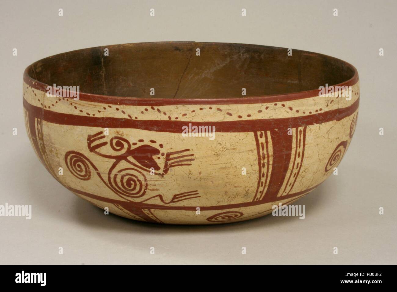 Bol. Culture : Veracruz. Dimensions : H. 3 13/16 in. (9,6 cm). Date : 4ème siècle. Musée : Metropolitan Museum of Art, New York, USA. Banque D'Images
