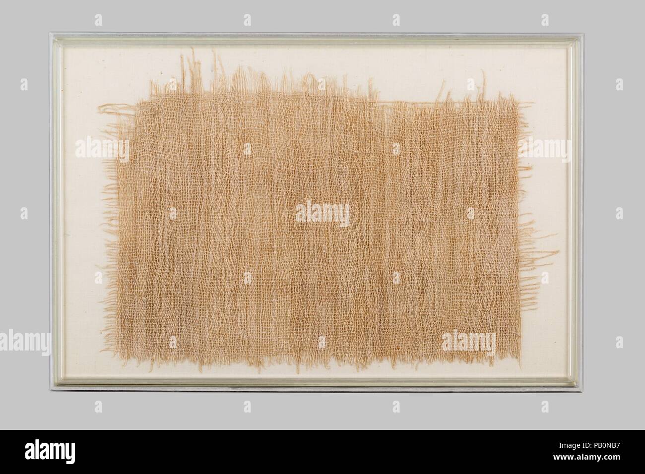 Tissu en lin. Dynastie DYNASTIE : 3-5. Date : ca. 2649-2100 av. J.-C.. Musée : Metropolitan Museum of Art, New York, USA. Banque D'Images