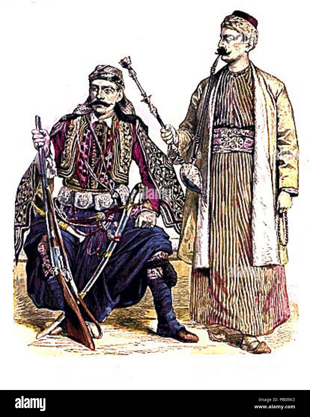 A) le Prince du Liban Moslem de Damas. Banque D'Images