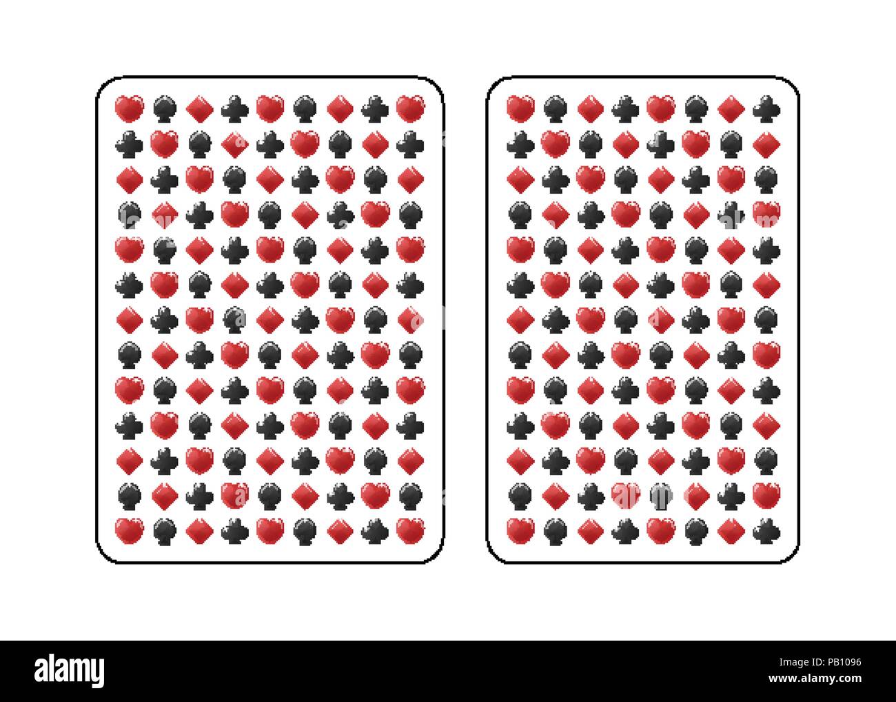 Le verso de la carte à jouer. Le Poker et le bridge. Taille standard. Vector illustration Image