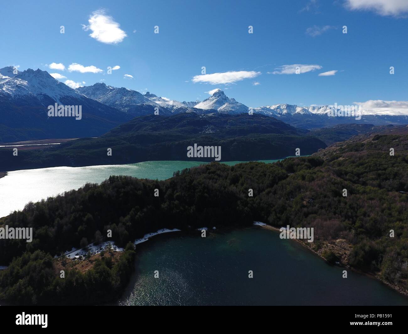 Lago, Alto Cerro Castillo, Patagonie, Carretera Austral, Chili Banque D'Images