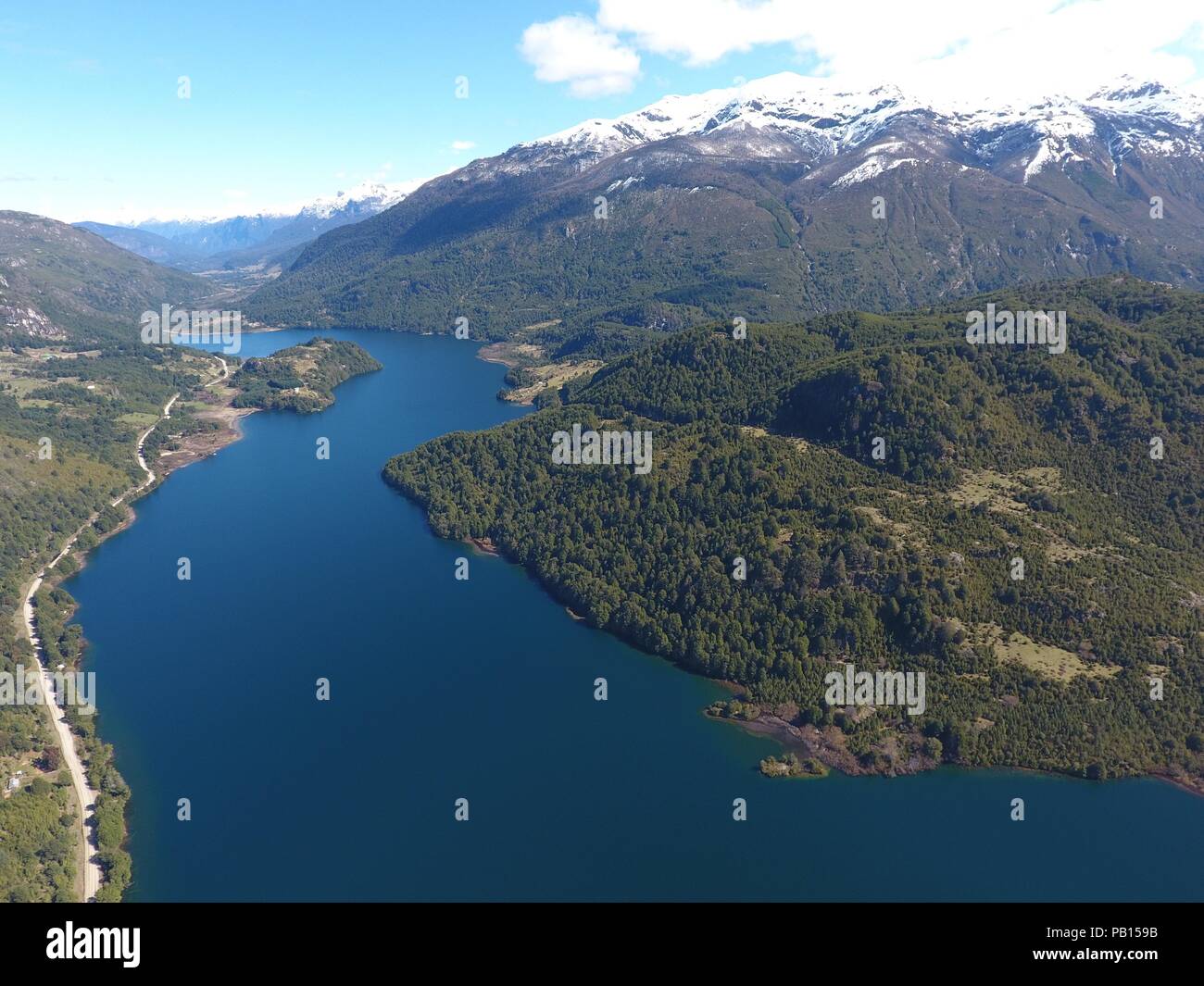Lago Lonconao, Futaleufu, Patagonie, Carretera Austral, Chili Banque D'Images