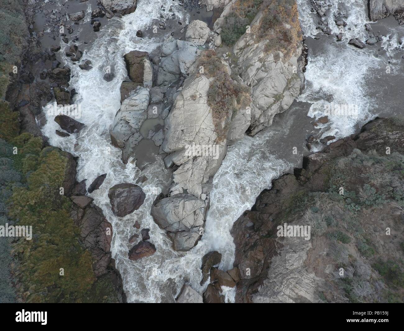 Salto Rio Ibañez, Carretera Austral, Patagonie, Chili Banque D'Images