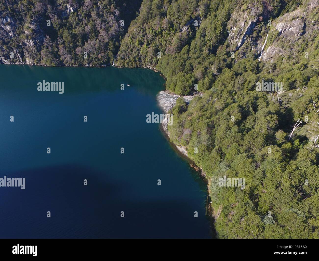 Lago Leal, Futaleufu. Carretera Austral, Patagonie, Chili Banque D'Images