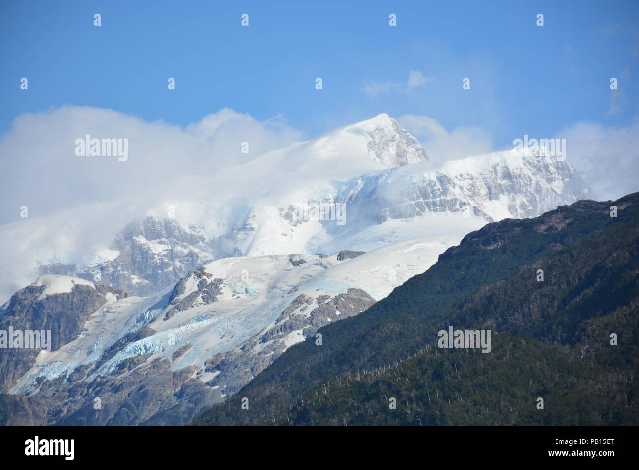 Valle Leones, Carretera Austral, Patagonie, Chili Banque D'Images