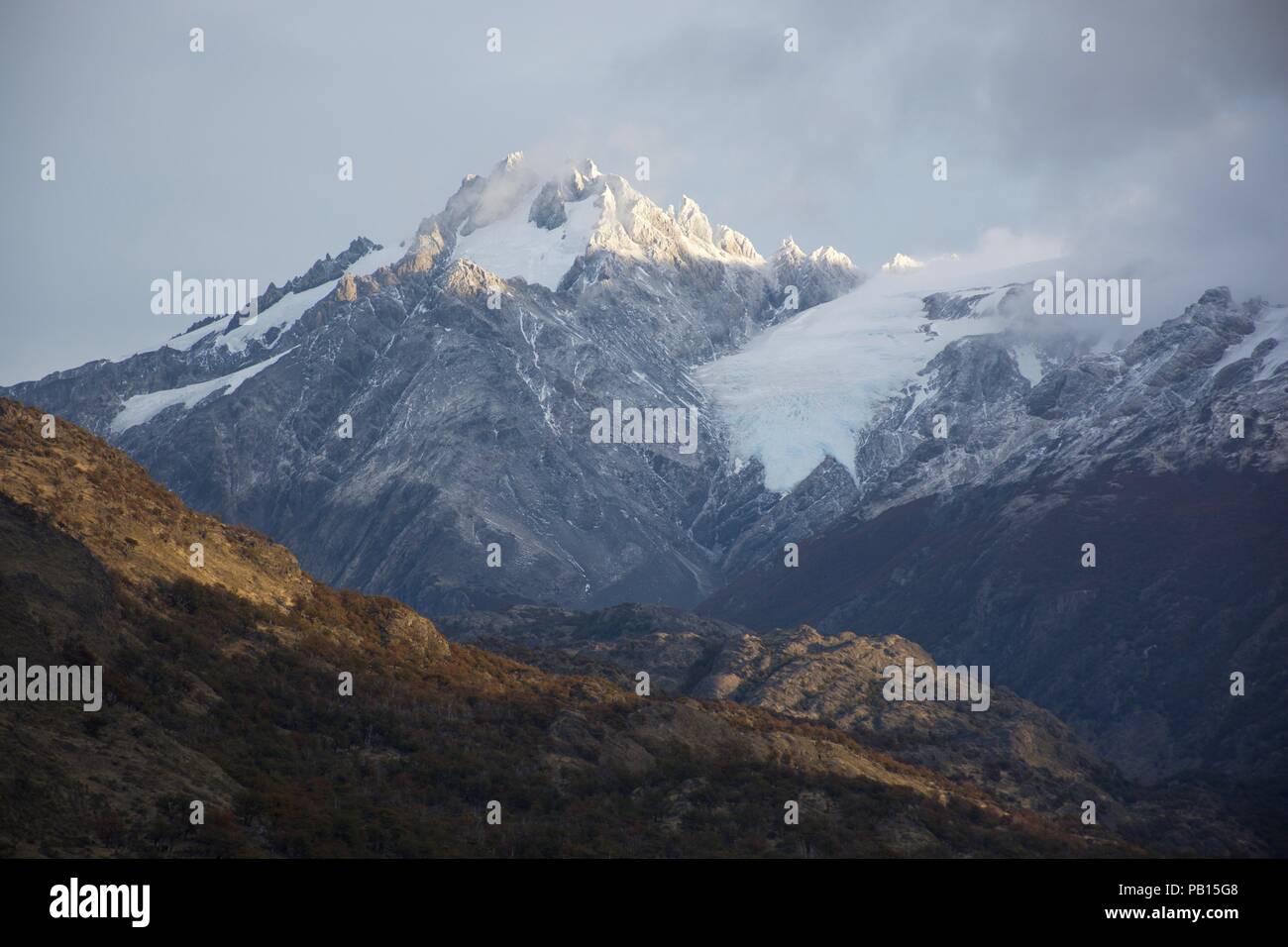 Camino Lago Christie, Villa Ohiggins, Carretera Austral, Patagonie, Chili Banque D'Images