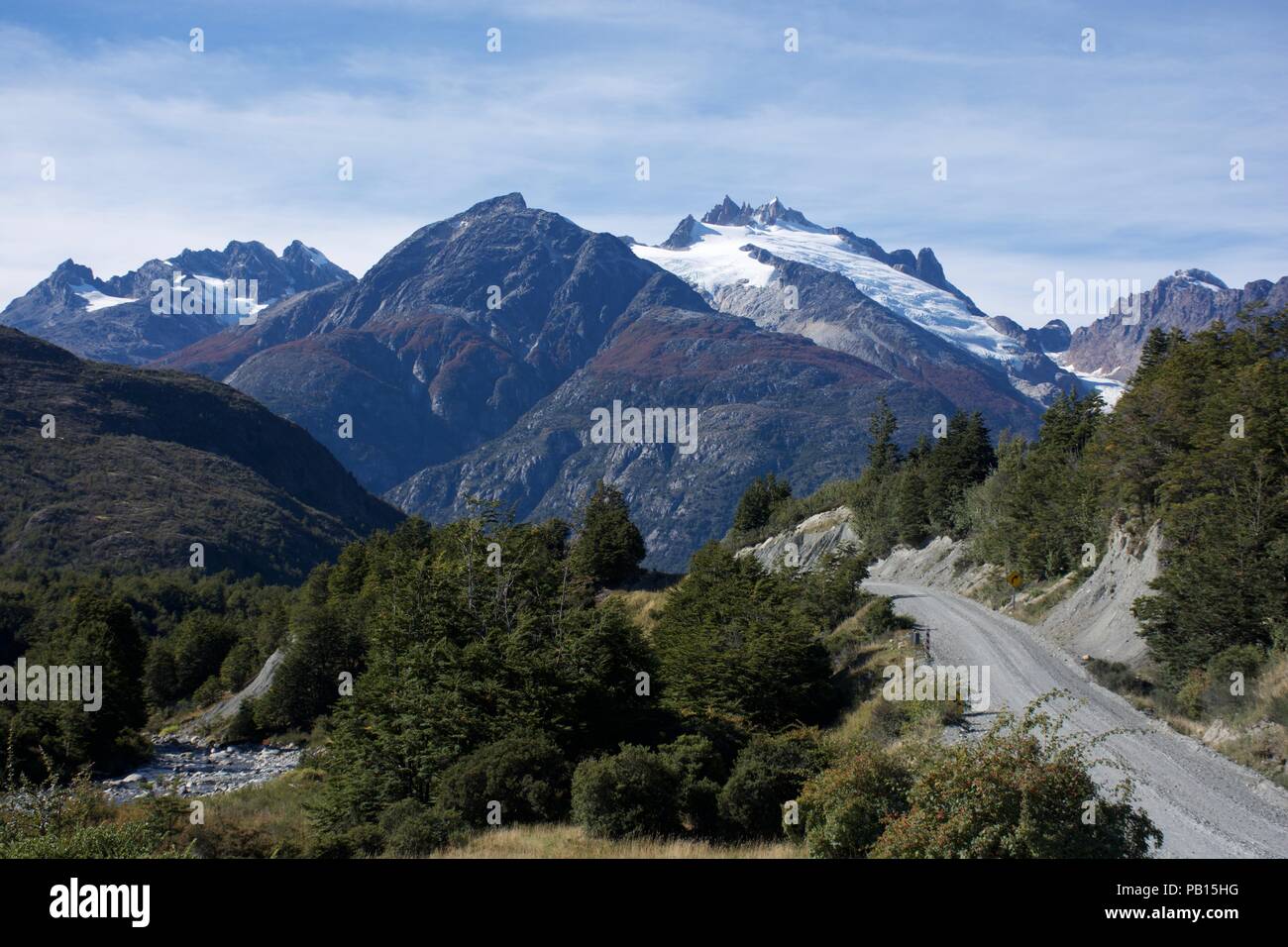 Camino a Cochrane, Carretera Austral, Patagonie, Chili Banque D'Images