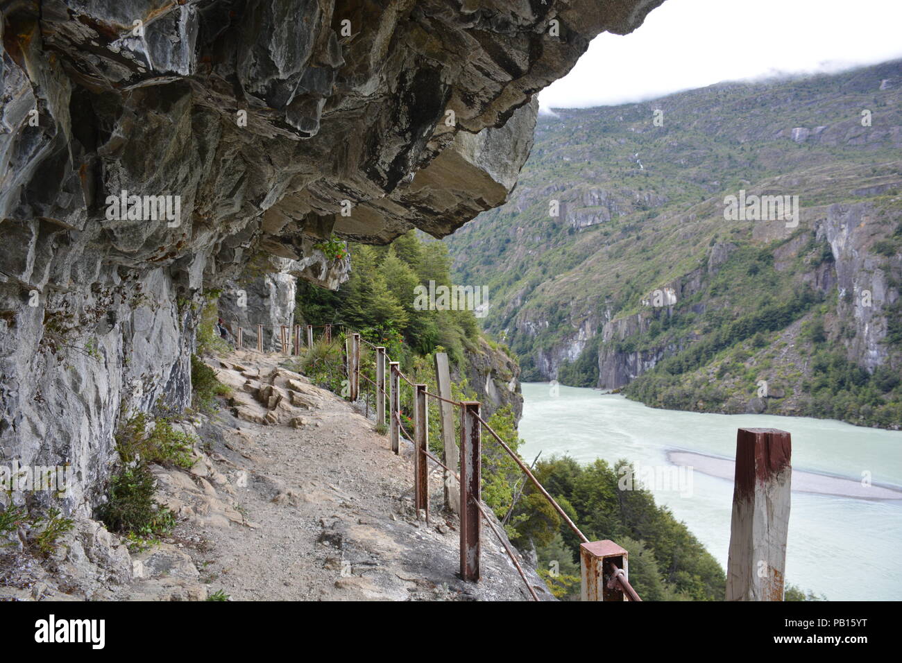 Paso San Carlos, Rio Baker, Carretera Austral, Patagonie, Chili Banque D'Images