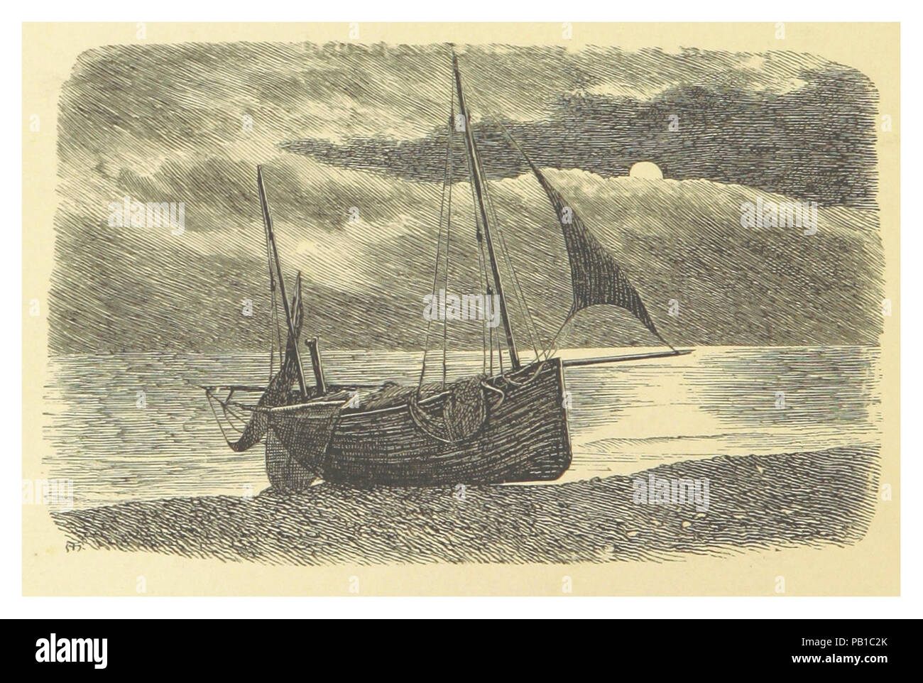 A. Hughes (illustr.) p028 de Ennoch Arden. Banque D'Images