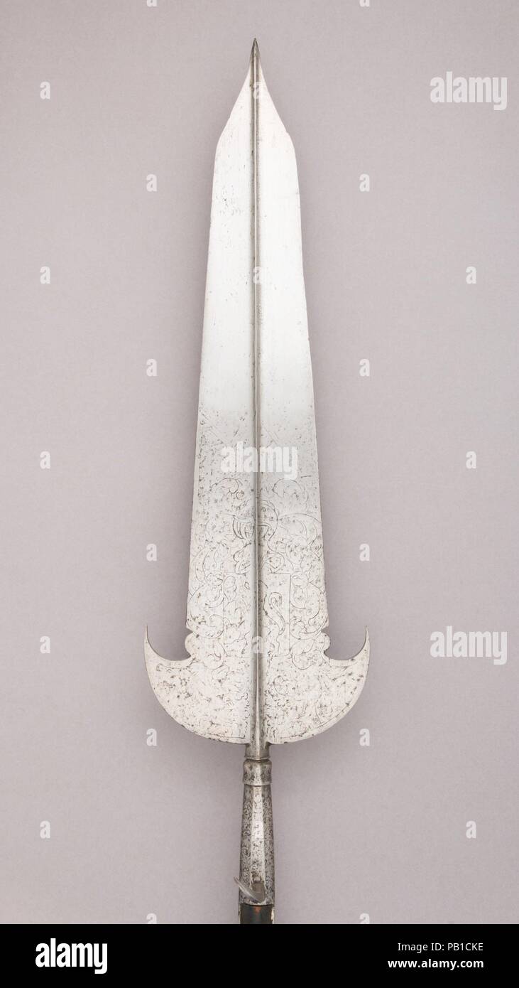 Partisan. Culture : peut-être en français. Dimensions : L. 8 ft. 2 1/8 in. (249,1 cm) ; L. de tête 27 11/16 in. (70,3 cm) ; W. 7 5/16 in. (18,6 cm) ; WT. 5 lbs 10 oz. (2551.5 g). Date : ca. 1600. Musée : Metropolitan Museum of Art, New York, USA. Banque D'Images