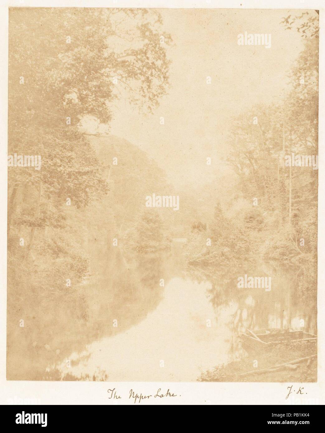 Le lac Supérieur. Artiste : James Knight (britannique). Dimensions : Image : 16,5 × 13,8 cm (6 1/2 x 5 7/16 in.). Date : 1853-1856. Musée : Metropolitan Museum of Art, New York, USA. Banque D'Images