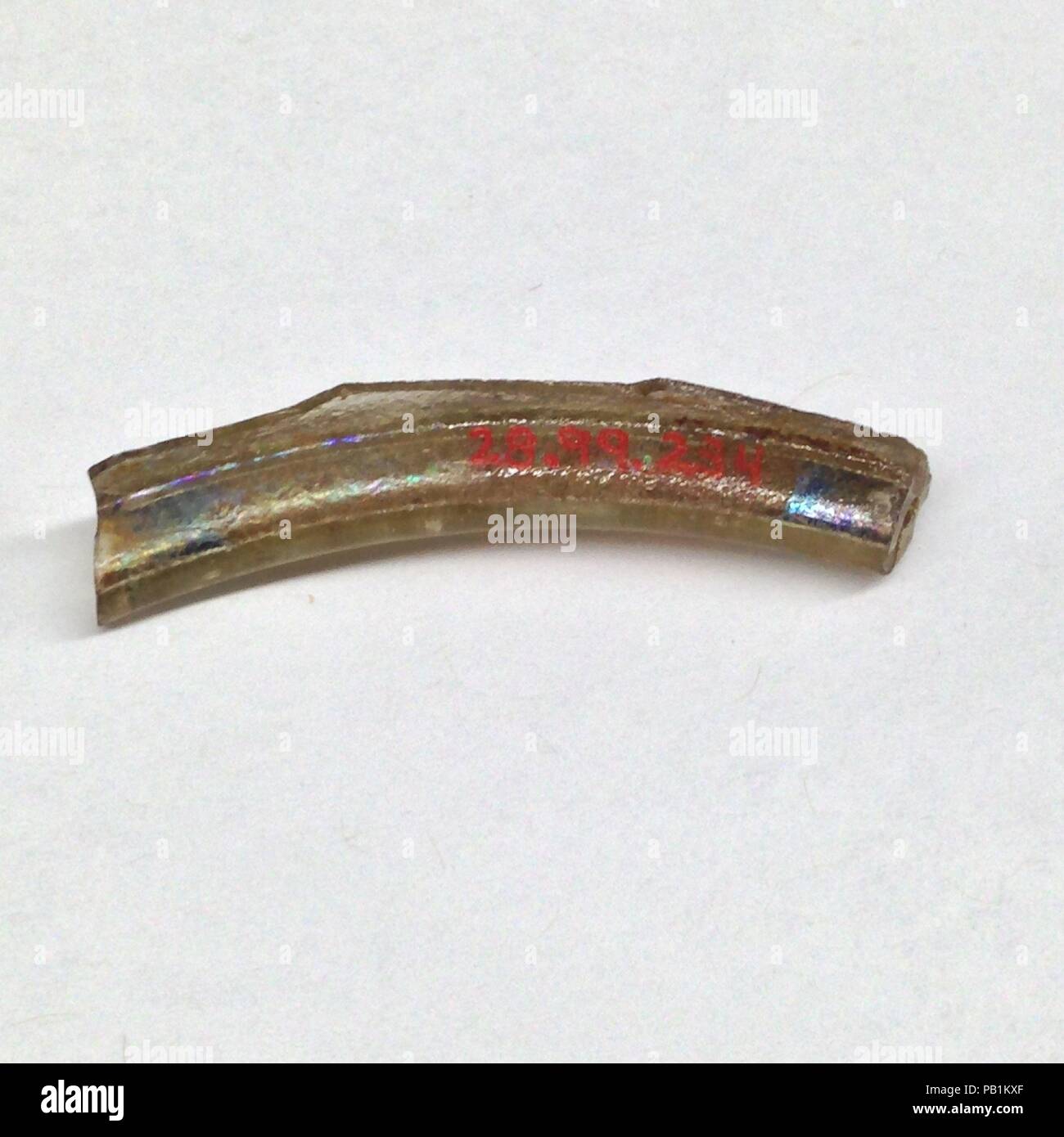 Fragment. La culture européenne : ou moyen-orientales. Dimensions : L. 1 15/16 in. (4,9 cm). Date : ca. 1150-ca. 1250. Musée : Metropolitan Museum of Art, New York, USA. Banque D'Images