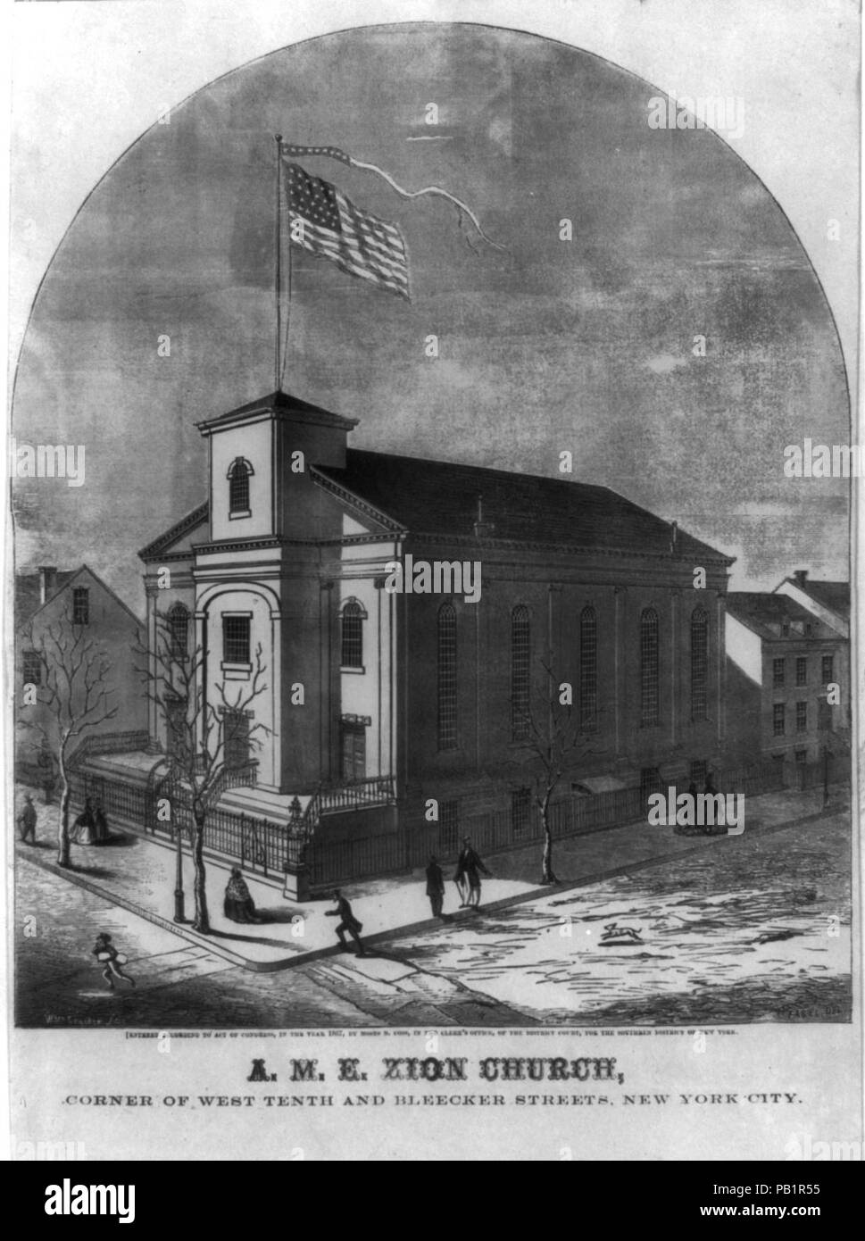 A.M.E. L'église de Sion, de la dixième et Bleecker Street, New York City Banque D'Images