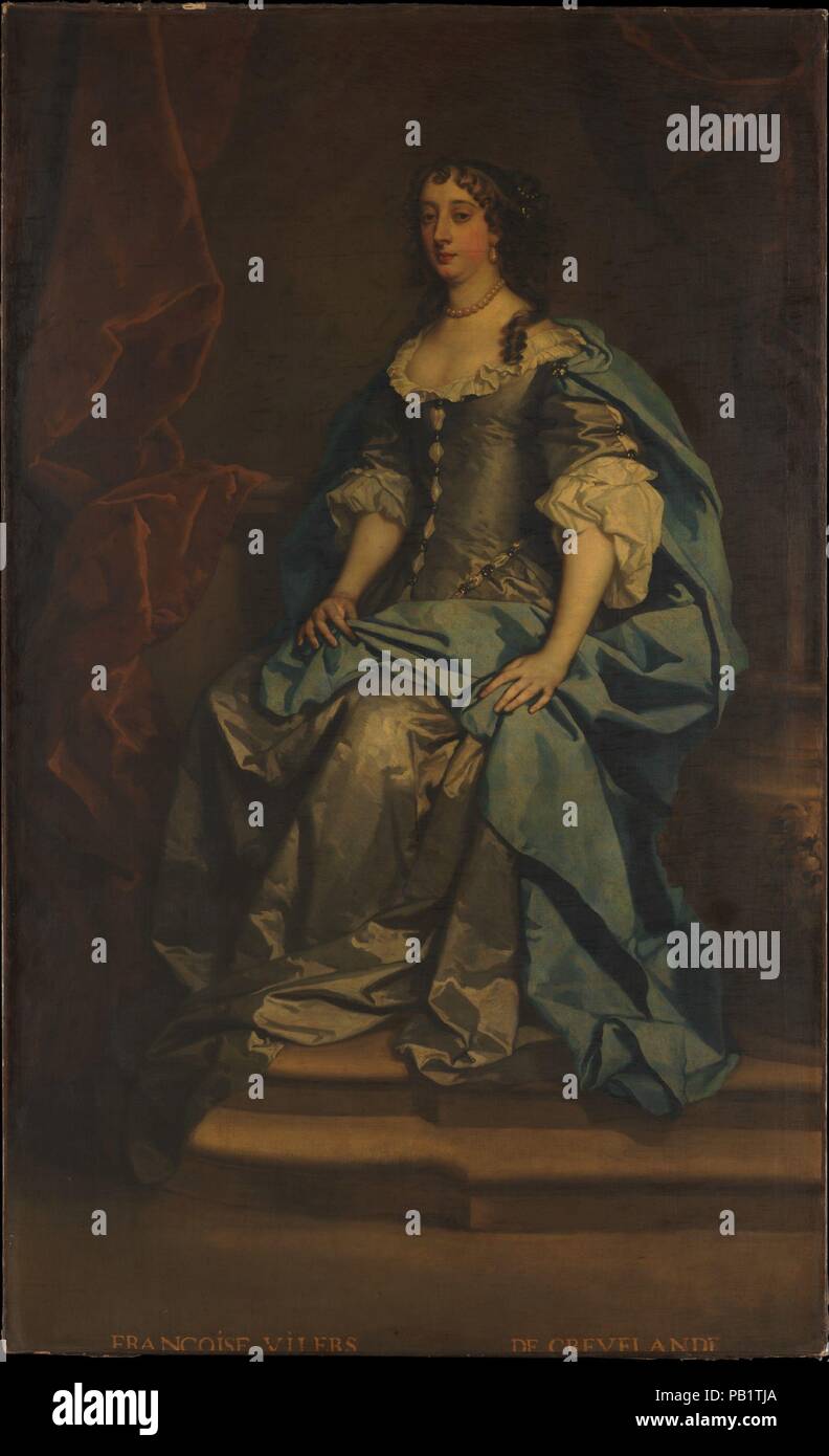 Barbara Villiers (1640-1709), duchesse de Cleveland. Artiste : atelier de sir Peter Lely (Britanniques, après 1670). Dimensions : 89 x 54 in. (226,1 x 137,2 cm). Musée : Metropolitan Museum of Art, New York, USA. Banque D'Images