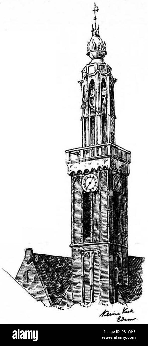 A.W. Weissman Kleine Kerk Edam. Banque D'Images