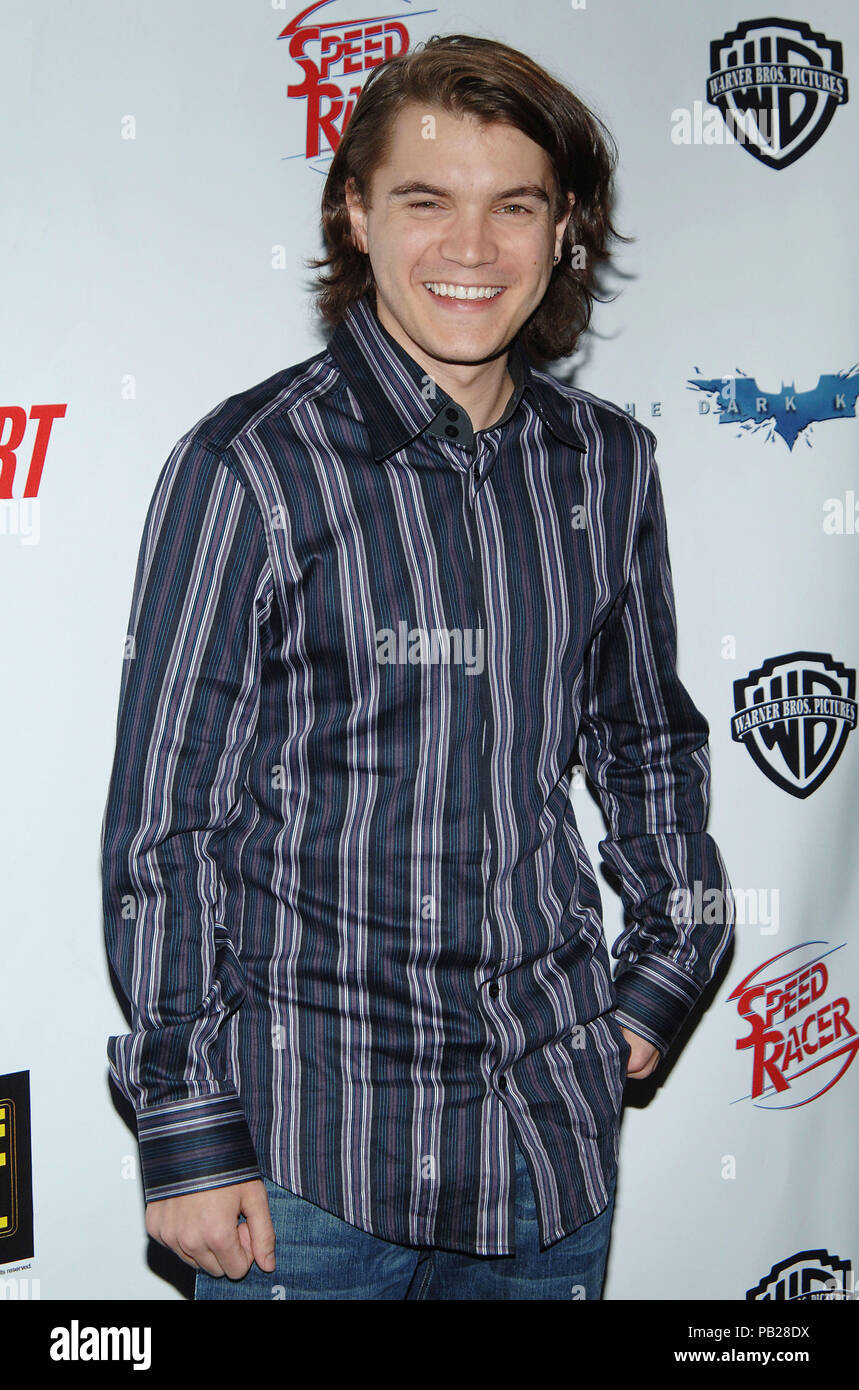 Emile Hirsch - Warner Brothers At Showest 2008 à Las Vegas. trois quarts les yeux smileHirschEmile 53 Red Carpet Event, Vertical, USA, Cinéma, Célébrités, photographie, Bestof, Arts, Culture et divertissement, Célébrités Topix fashion / Vertical, Best of, événement dans la vie d'Hollywood, Californie - Tapis rouge et en backstage, USA, Cinéma, Célébrités, cinéma, télévision, Célébrités célébrités musique, photographie, Arts et culture, Bestof, divertissement, Topix, vertical, une seule personne, depuis les années 2006 à 2009, , tsuni@Gamma-USA.com enquête - les trois quarts Banque D'Images