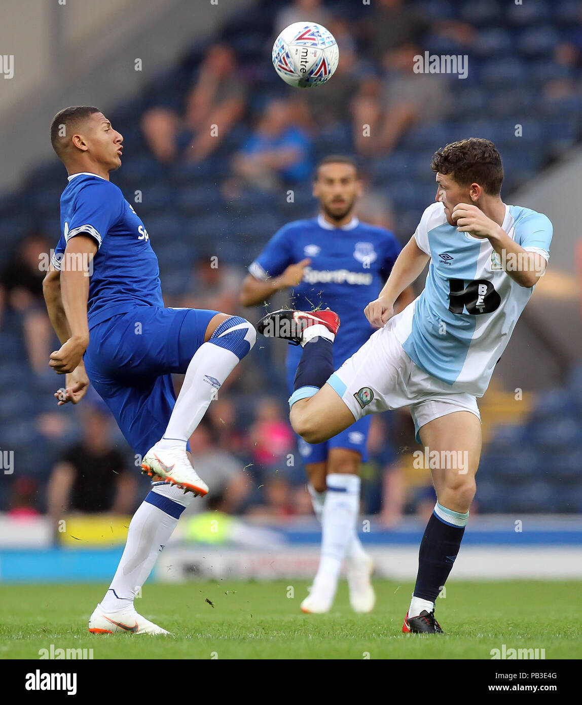 Blackburn, Lancashire, Royaume-Uni. 26 juillet, 2018. Richarlison d'Everton pendant le match amical d'avant saison entre Everton et Blackburn Rovers à Ewood Park, le 26 juillet 2018 à Blackburn, Angleterre. Credit : PHC Images/Alamy Live News Banque D'Images