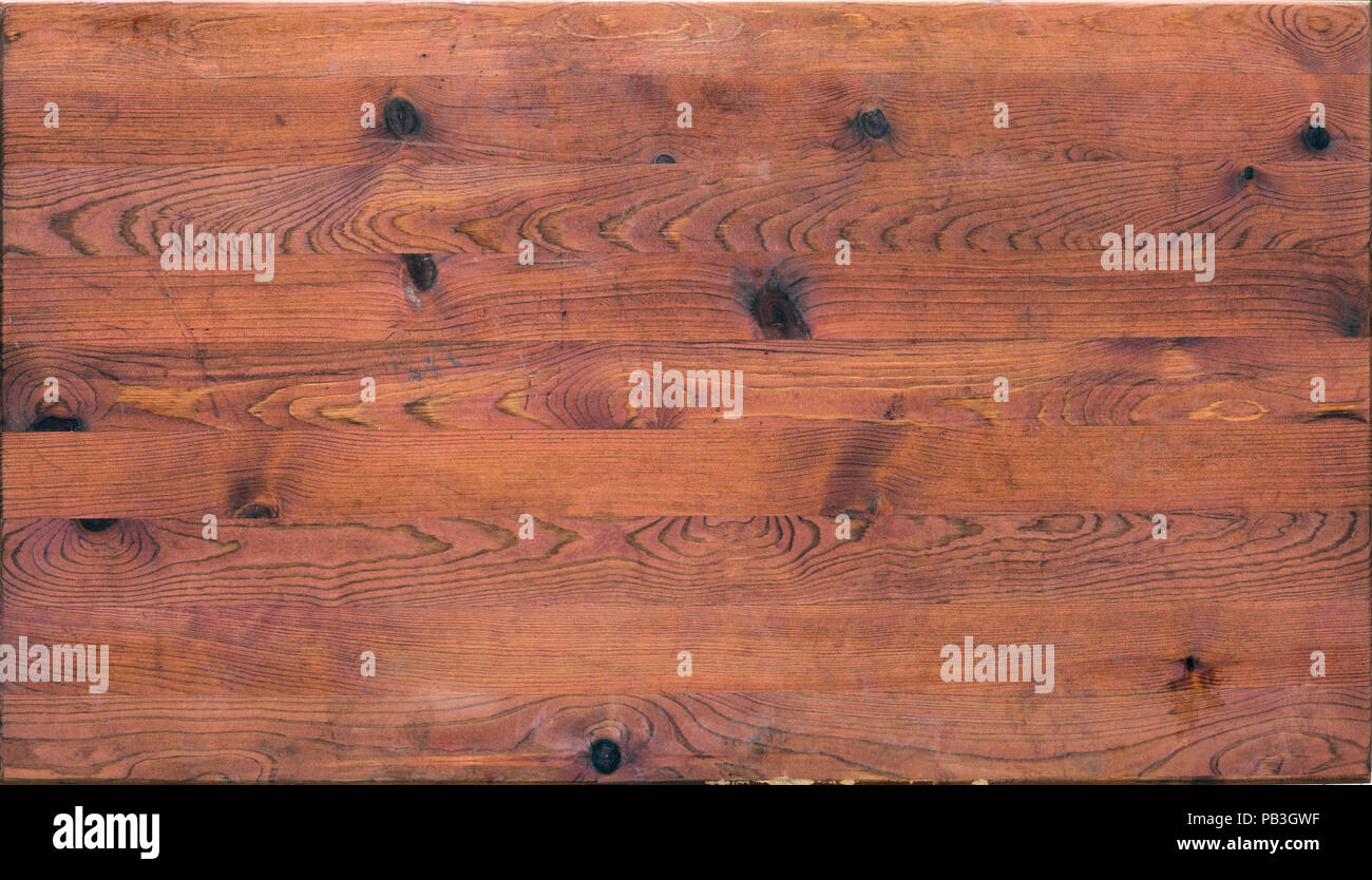 Ancienne table en bois avec des marques et des rayures Banque D'Images