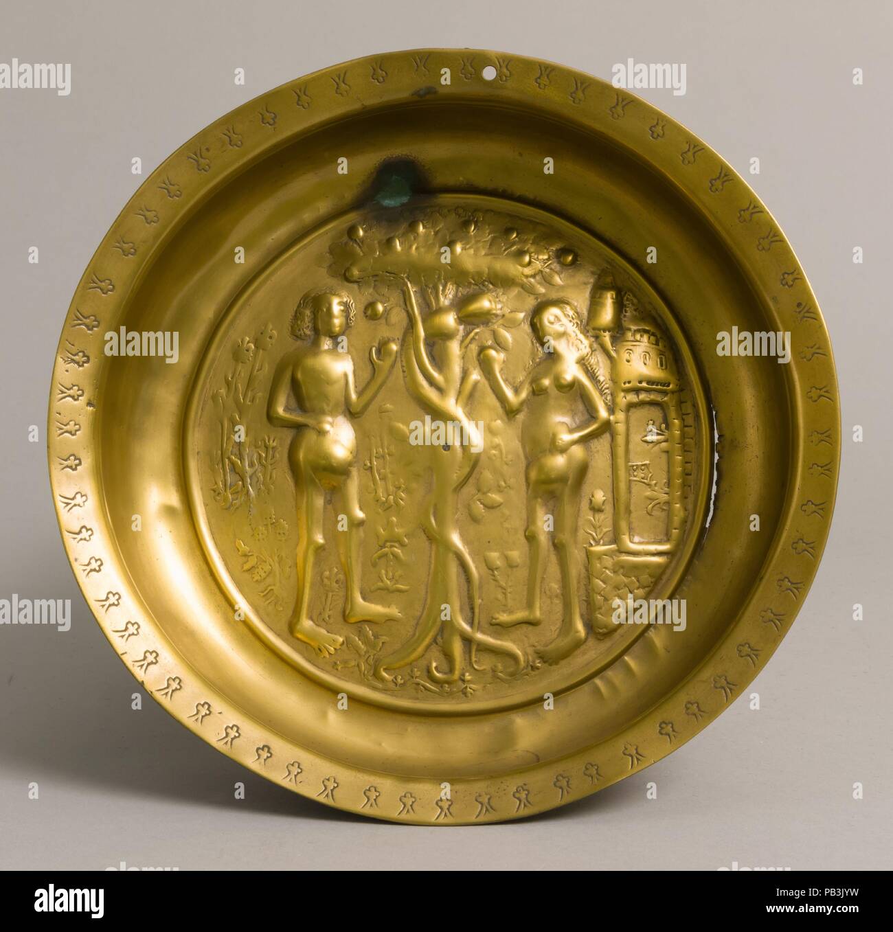 Le plat. Culture : l'allemand. Dimensions : hors tout : 9 1/2 x 2 1/8 in. (24,1 x 5,4 cm). Date : début du 16ème siècle. Musée : Metropolitan Museum of Art, New York, USA. Banque D'Images