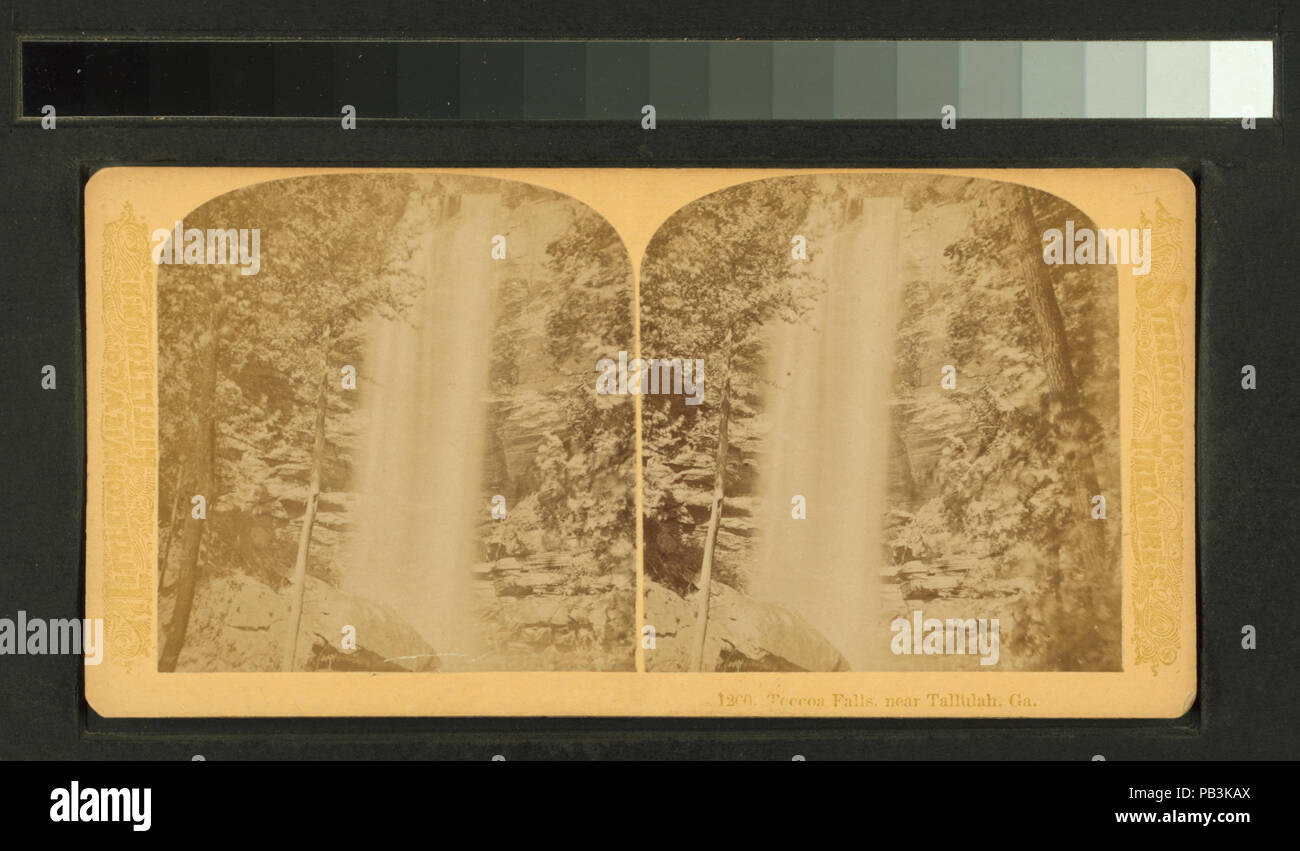 1754 Chutes de Toccoa, près de Tallulah, Géorgie (NYPL b11707428-G90F151 022F) Banque D'Images