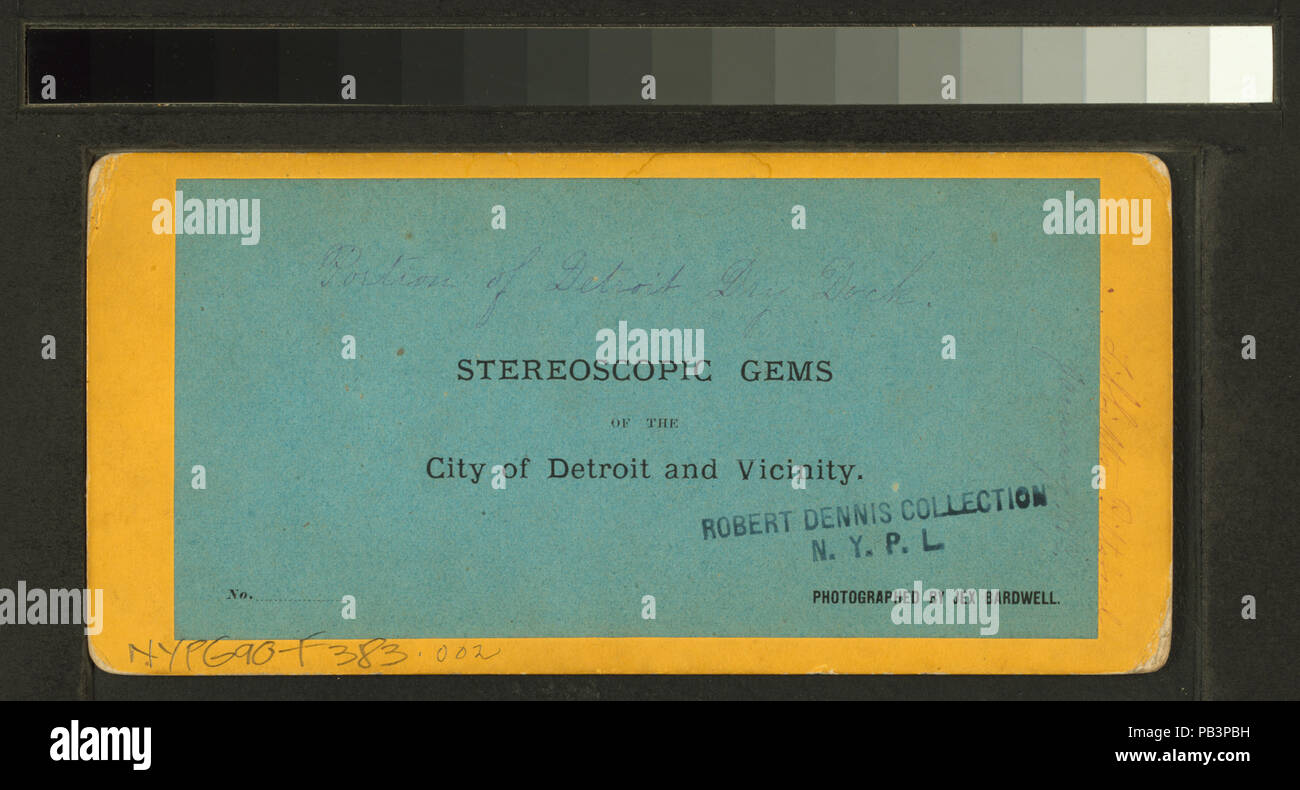 1214 Partie de Detroit dry dock (NYPL NYPG90-F383-G90F383 002B) Banque D'Images
