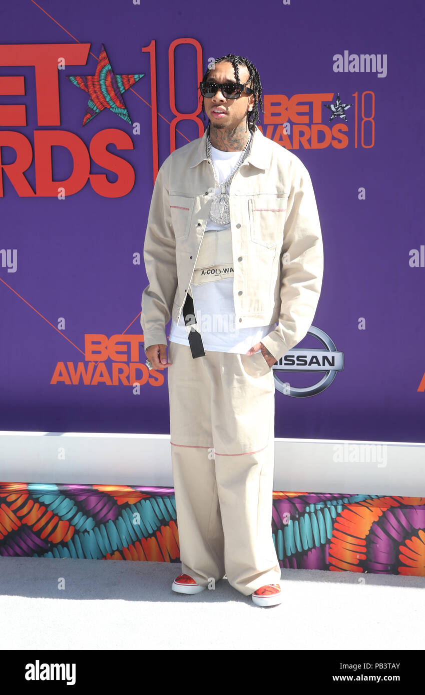 BET Awards 2018 comprend : Tyga Où : Los Angeles, California, United States Quand : 25 Juin 2018 Crédit : FayesVision/WENN.com Banque D'Images