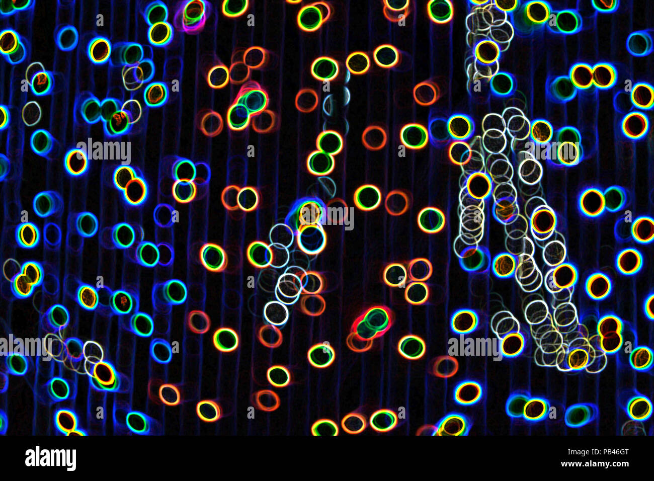 Cercle bleu light abstract. Banque D'Images