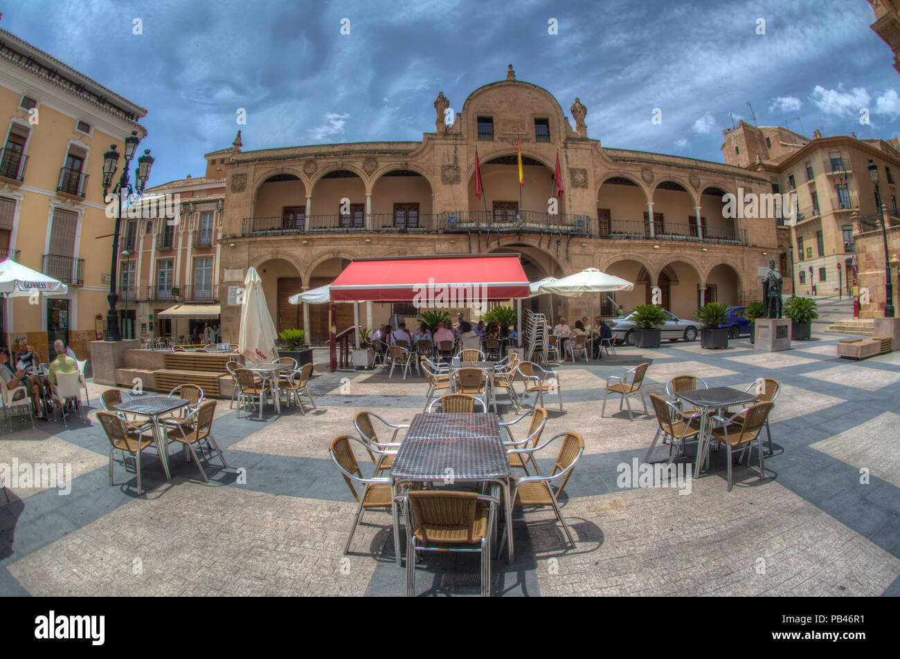 Image Hdr De La Plaza De Espana Dans La Ville Espagnole De Lorca Murcia Espagne Photo Stock Alamy