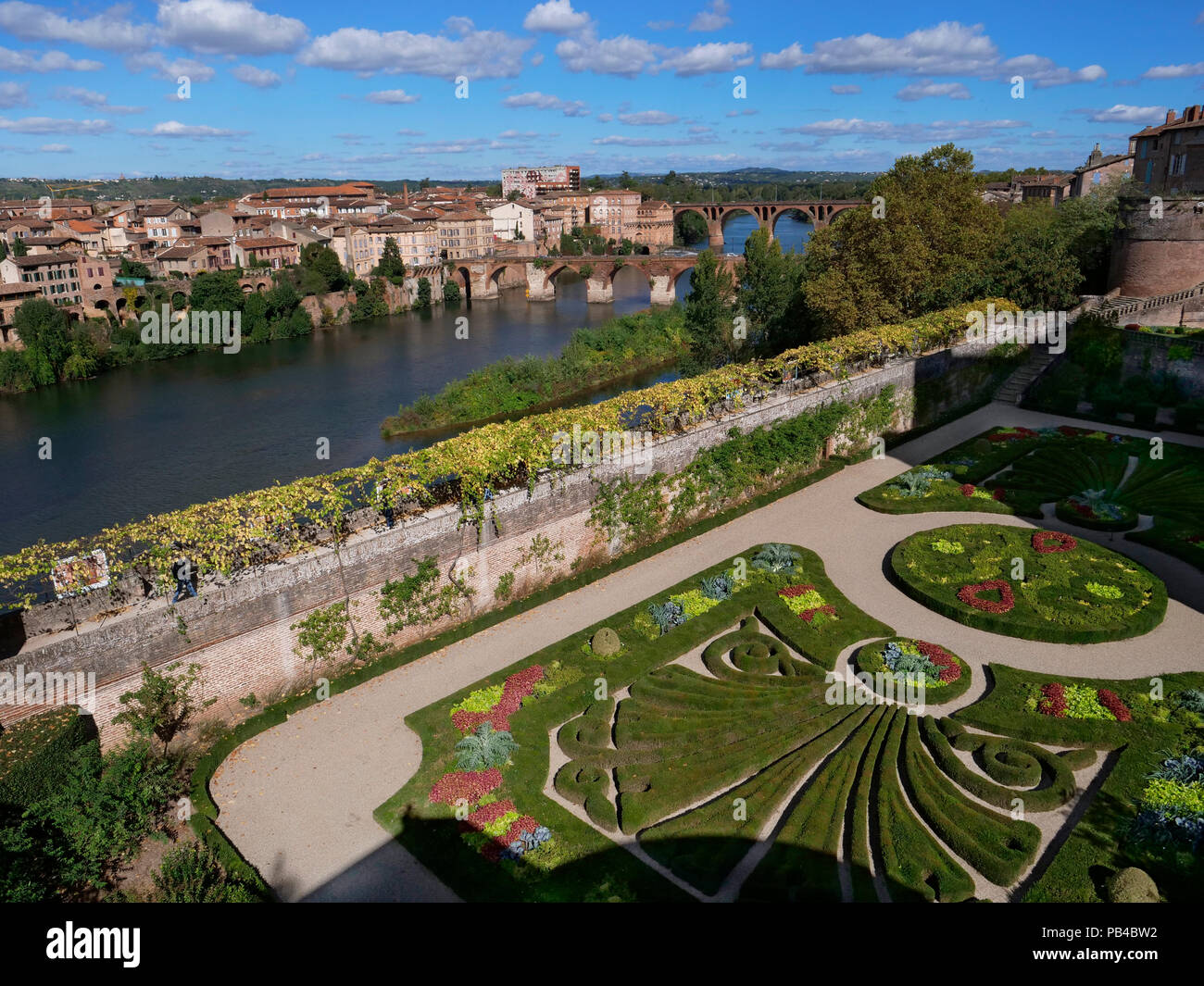 Le palais de la Berbie, Musée Toulouse-Lautrec et palace gardens (Les Jardins de la Berbie), Albi, France Banque D'Images