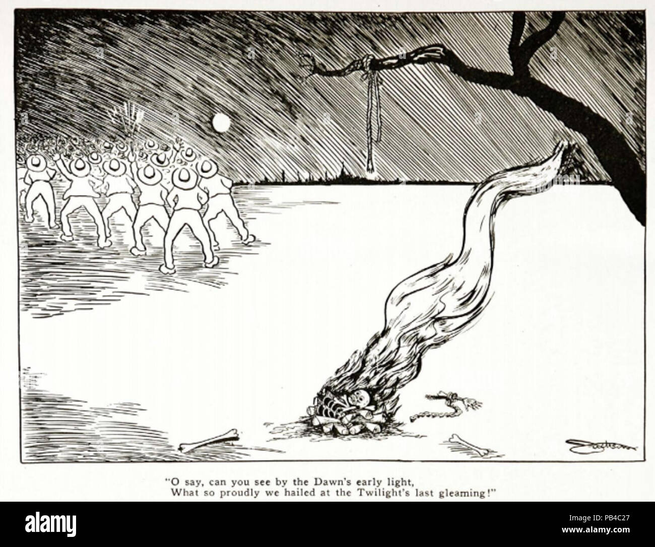 1124 O dire, pouvez-vous voir par le début de l'aube, la lumière de la crise, 1915 Banque D'Images