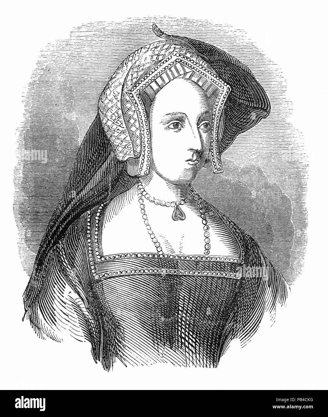 Portrait de Mary I (1516-1558), reine d'Angleterre et l'Irlande à partir de juillet 1553 jusqu'à sa mort. Elle est l'unique enfant d'Henri VIII et de sa première épouse, Catherine d'Aragon, de survivre à l'âge adulte. Son plus jeune demi-frère, Édouard VI (fils de Henry et Jane Seymour) a succédé à leur père en 1547 à l'âge de neuf ans, mais est devenu gravement malade en 1553. Elle est surtout connue comme 'Bloody Mary' pour sa tentative d'agression d'inverser la Réforme anglaise, qui a commencé pendant le règne de son père, Henry VIII. Banque D'Images