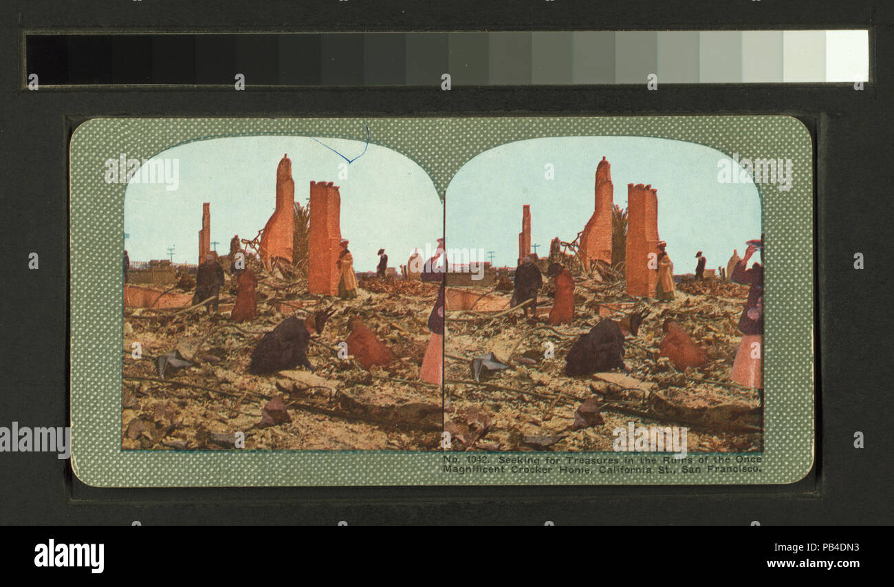 1305 à la recherche de trésors dans les ruines de la magnifique une fois, en Californie accueil Crocker St., San Francisco (NYPL b11707375-G90F001 042F) Banque D'Images