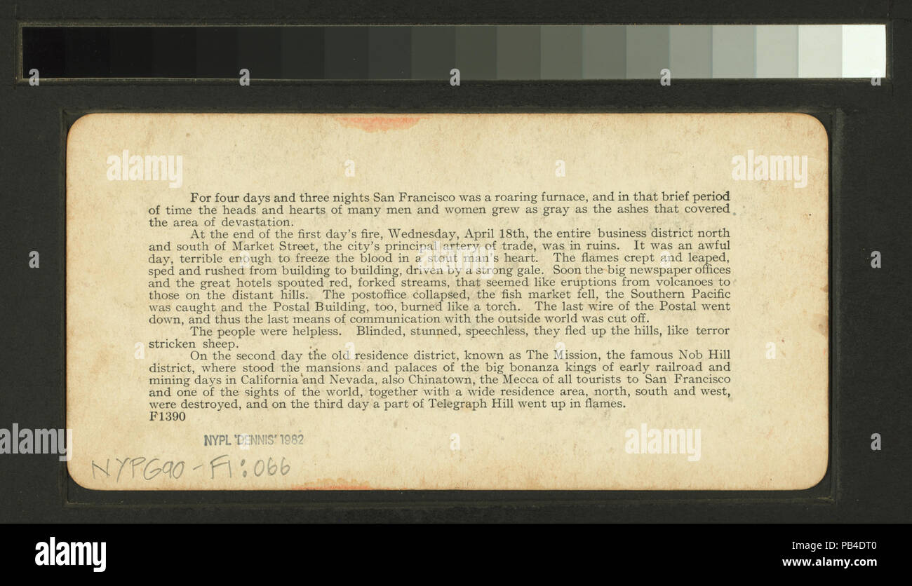 1316 montrant dévastation par tremblements de terre et d'incendies, le bâtiment contenant les dossiers municipaux (NYPL b11707375-G90F001 066B) Banque D'Images