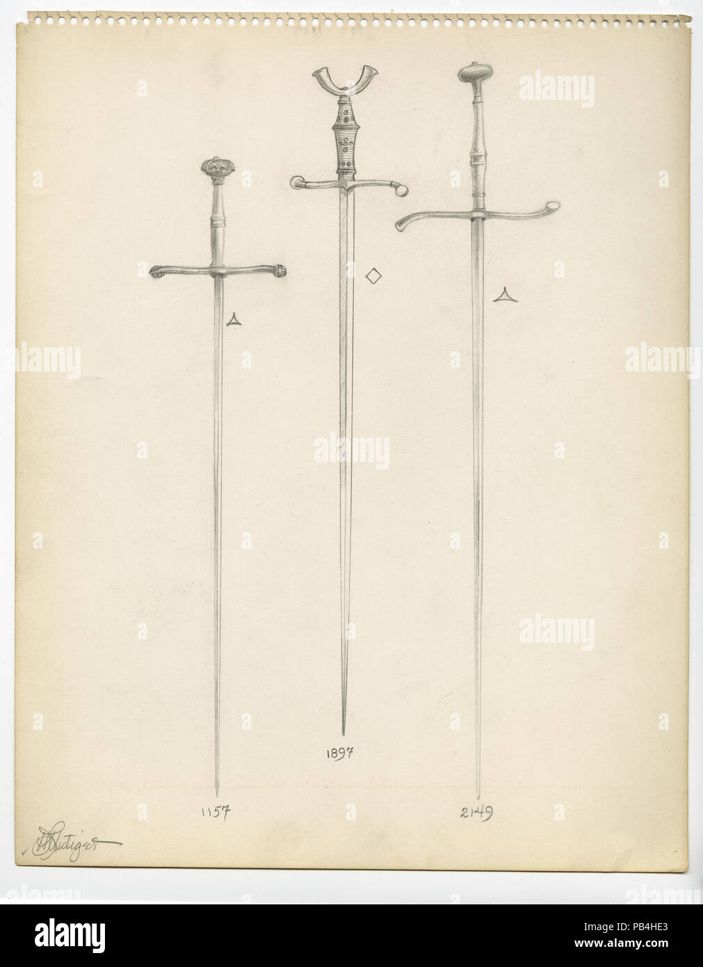 Par Lutiger Swords Banque D'Images