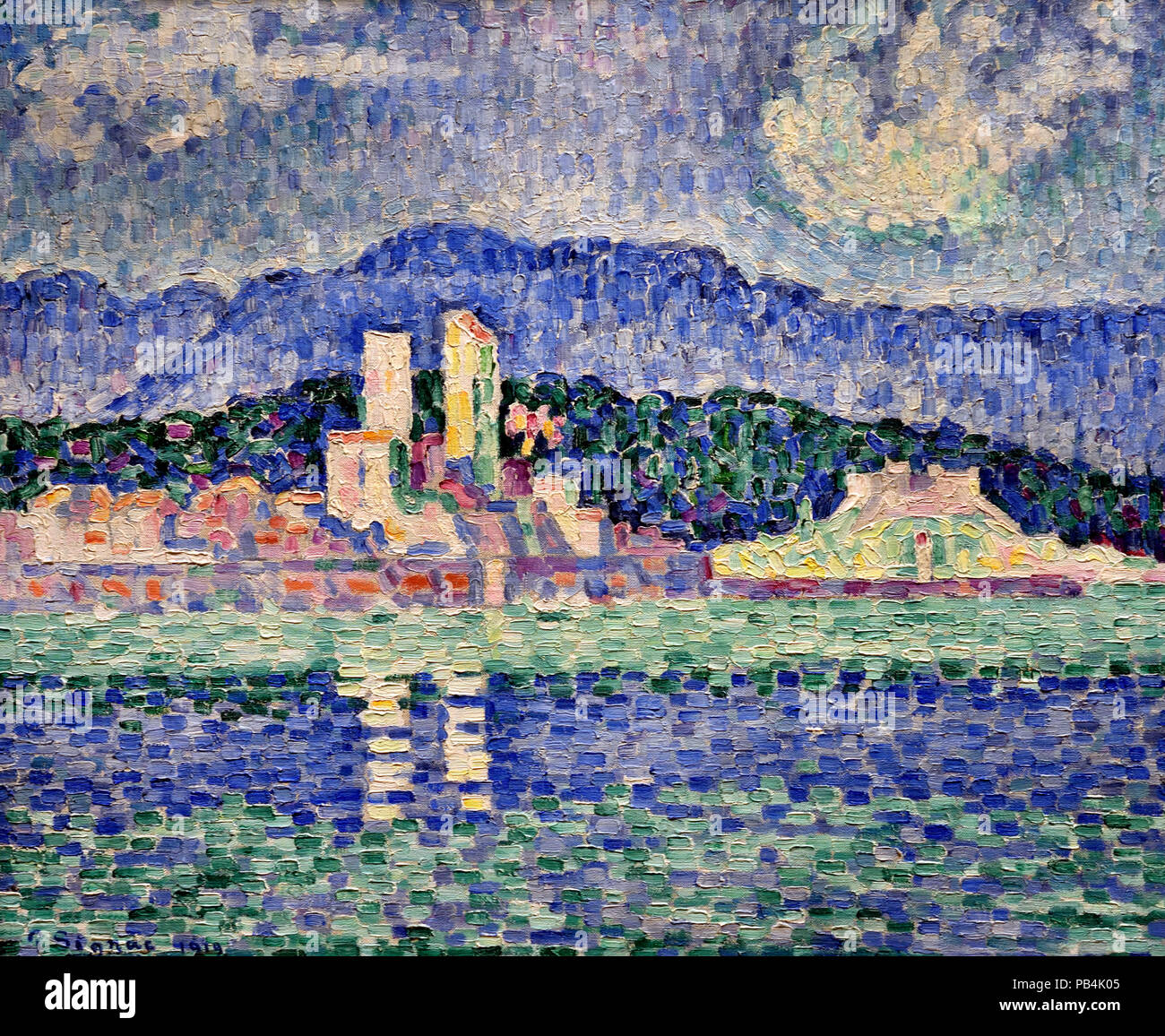 Paul Signac 1863-1935 Tempête Antibes France Banque D'Images