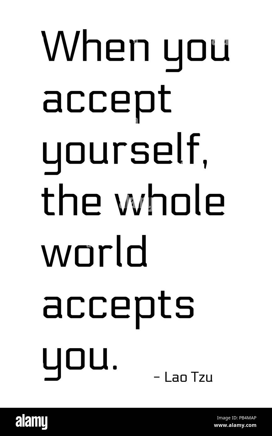 Paroles de Lao Tseu en texte noir sur fond blanc. Banque D'Images Paroles de Lao Tseu en texte noir sur fond blanc. Banque D'Images