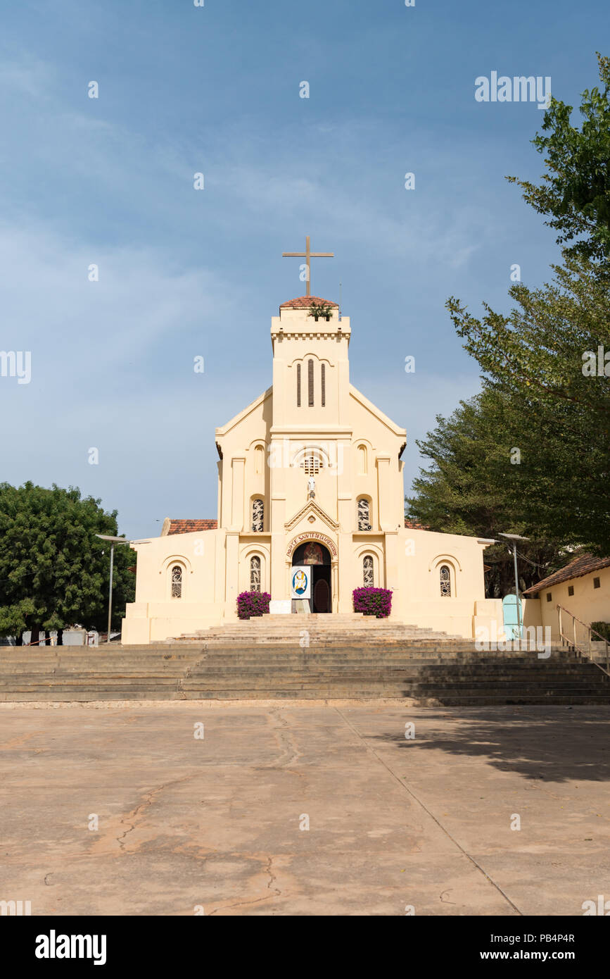 La Basilique Notre-Dame de la délivrance de la ville de Popenguine, Thiès, Sénégal Banque D'Images
