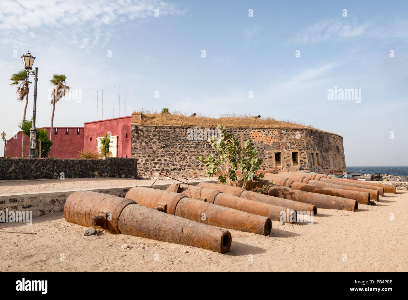 Le fort de l'île de Gorée, Dakar, Sénégal Banque D'Images