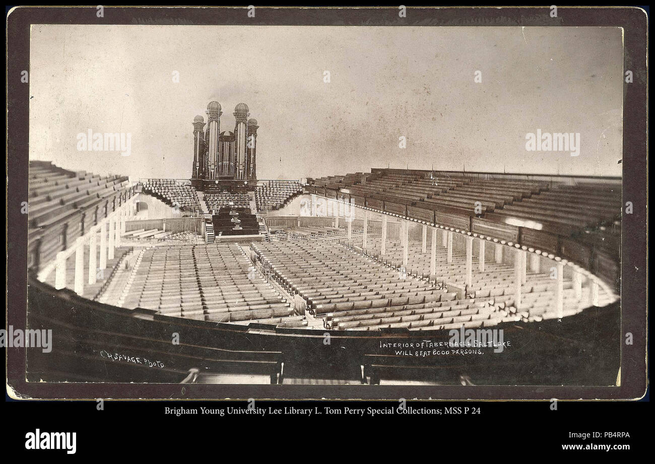 806 de l'intérieur de la tente. Qui pourra accueillir 8 000 personnes, C.R. Savage, Photo. Banque D'Images