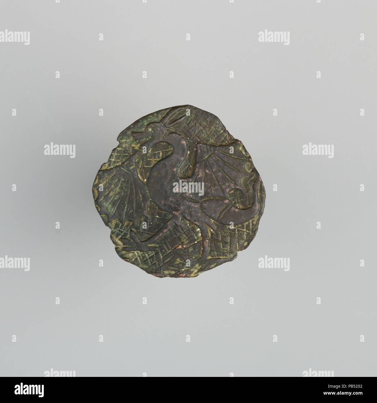 Badge (probablement à partir de la fixation du faisceau de cheval). Culture : l'espagnol. Dimensions : diam. 1 15/16 in. (4,9 cm) ; WT. 1 oz. (28,3 g). Date : le 14e siècle. Musée : Metropolitan Museum of Art, New York, USA. Banque D'Images