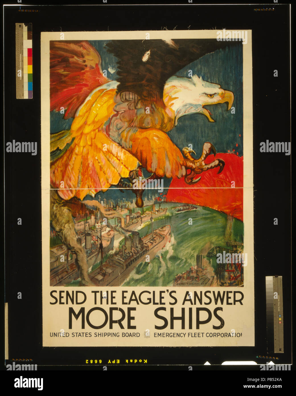 1306 Envoyer la réponse d'aigle - plus de navires RCAC2002709052 Banque D'Images