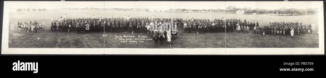1606 La Garde nationale du Texas, Brig. Gen'l. Wolters Com'd'g., Camp Mabry, 1921 RCAC2007664517 Banque D'Images