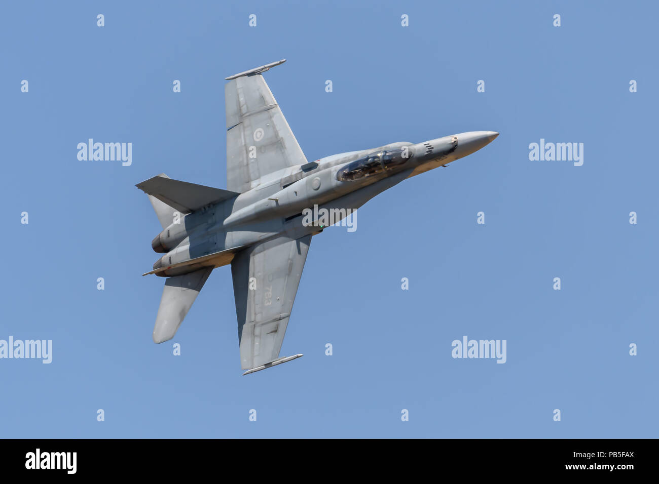 F-18 Hornet affichant au Royal International Air Tattoo Banque D'Images