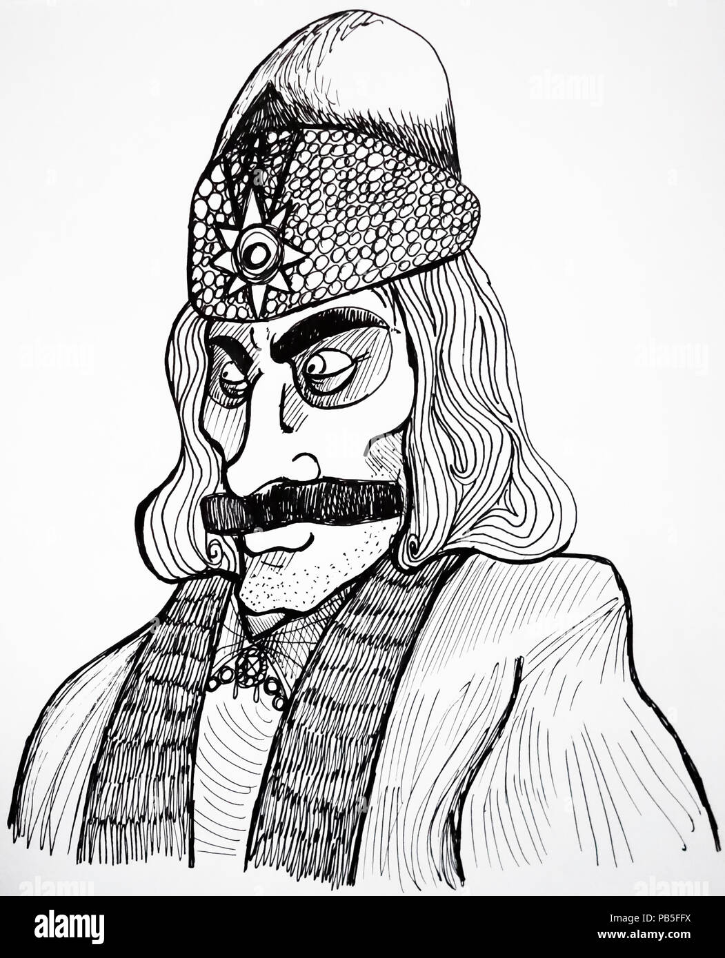 Vlad Tepes dracula illustration Banque D'Images