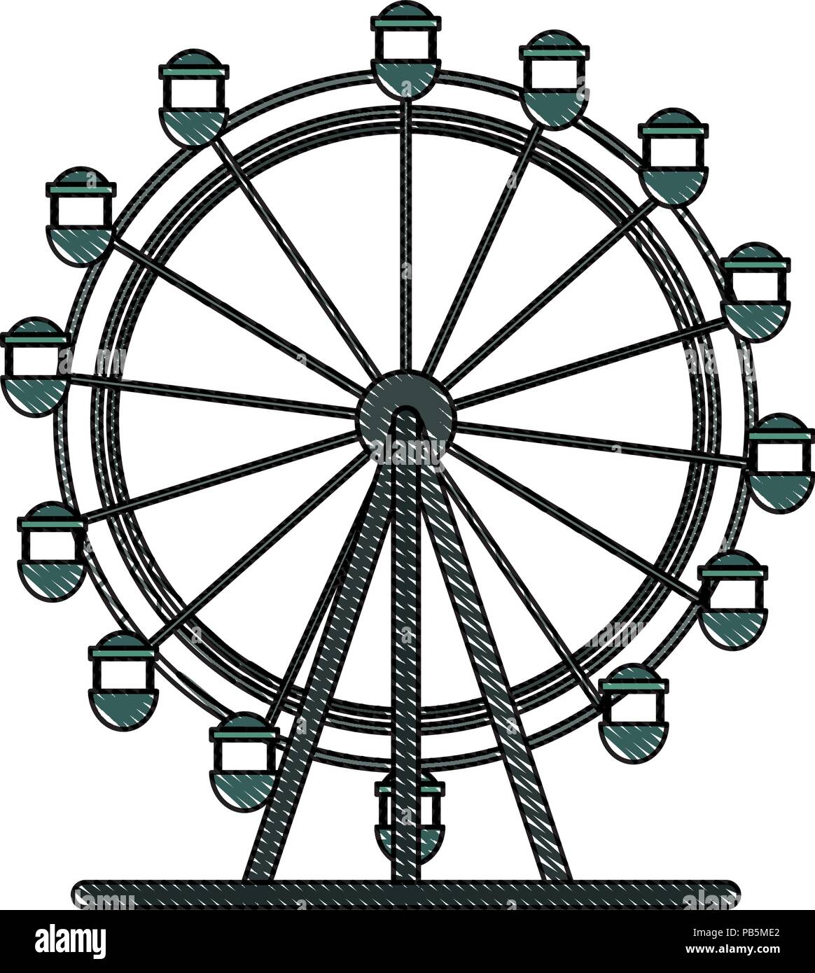 Grande Roue Vectoriel – Grande Roue À Imprimer – ZSJSE